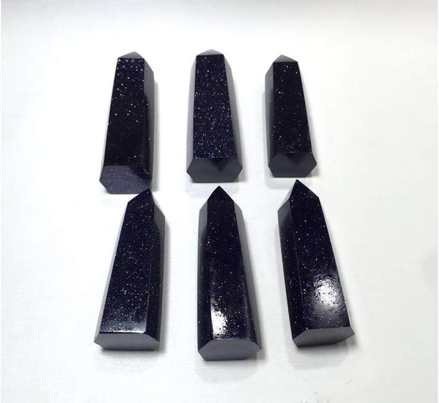 Blue Sandstone Healing Crystal Wand Pack of 2