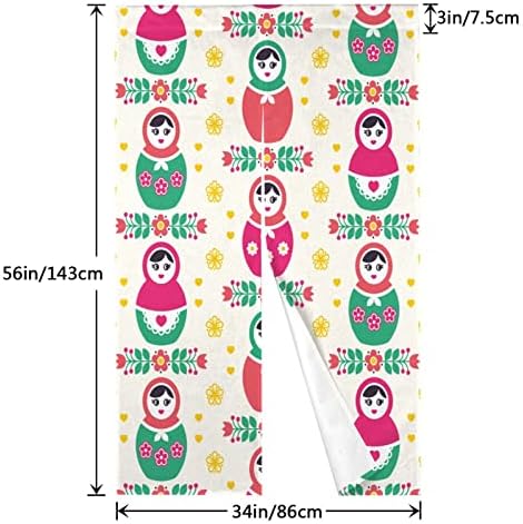 Japanese Style Doorway Curtain 34x56 Inch Noren Panel