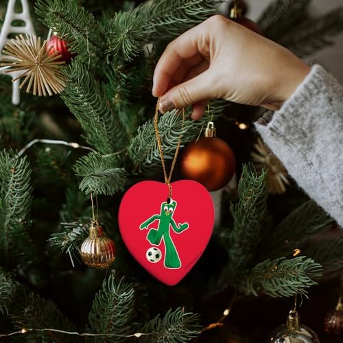 GRAPHICS AND MORE Heart-Shaped Porcelain Ornament - 28