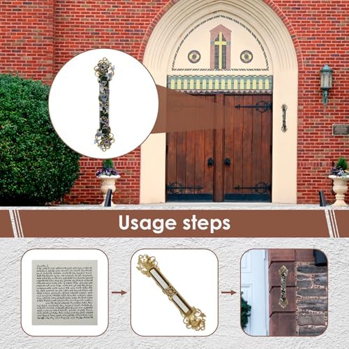 Hand Painted Mezuzah Zinc Alloy Enamel Decorative Mezuzah