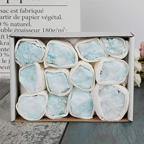 Rough Gemstone Flat Box - Blue Aragonite 7x5x2
