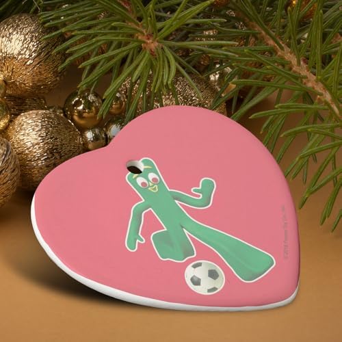GRAPHICS AND MORE Heart-Shaped Porcelain Ornament - 28