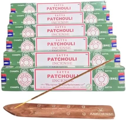 ANKCIENSE Incense Stick Holder with Satya Patchouli Incense