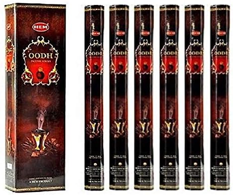 HEM Oodh Incense Sticks 100 Sticks 5 Boxes 9 Inches