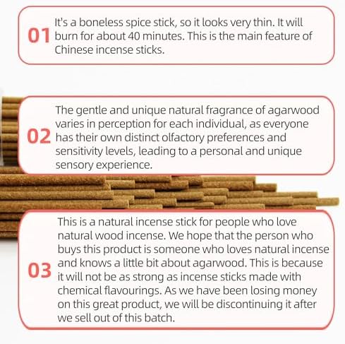 QINAN Series Natural Oud Incense Sticks 120 Sticks Pack