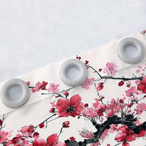 Cherry Blossom Door Curtain for Privacy and Style