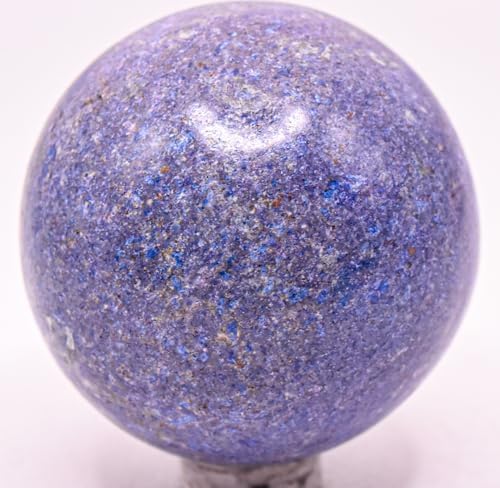 49mm Blue Dumortierite Sphere with Stand - Peru Crystal Collectible