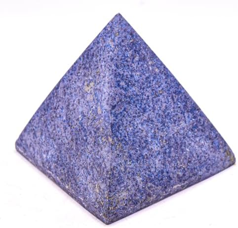 24 Inch Blue Dumortierite Carved Pyramid Gemstone Decor