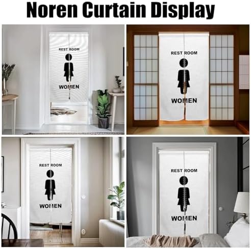 Modern Japanese Noren Door Curtain 34x60