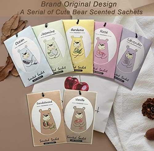 14 Packs Vanilla Scented Sachets Gift Box