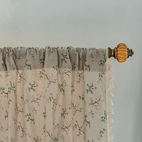 Floral Boho Curtains 59 x 87 Cotton Blend Panel