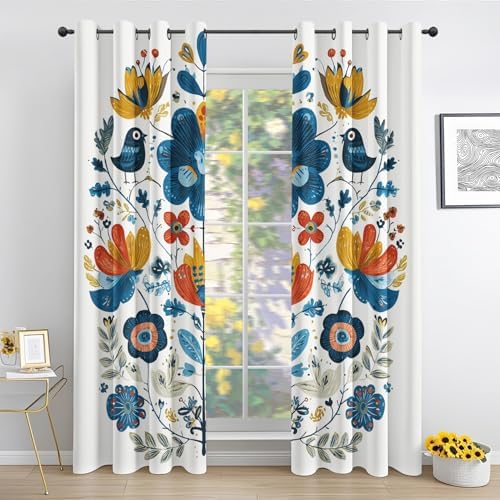 Mexican Otomi Curtains for Bedroom and Living Room
