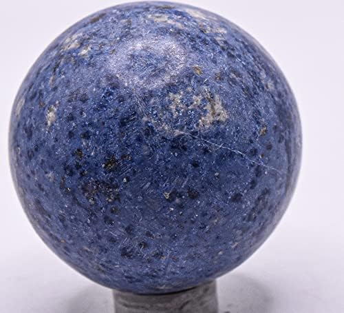 43mm Rich Blue Dumortierite Decor Sphere with Stand - Peru