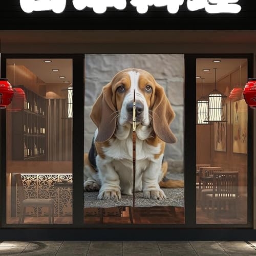 Basset Hound Door Cover Curtain 57x17 Inches