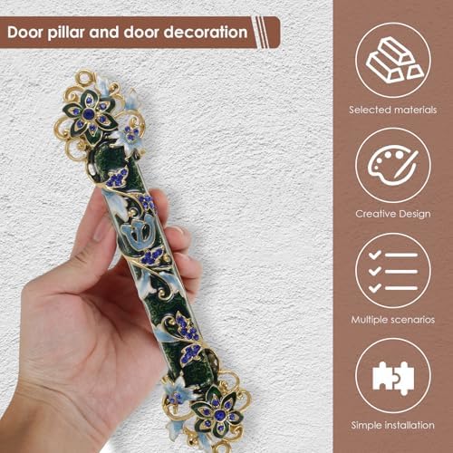 Hand Painted Mezuzah Zinc Alloy Enamel Decorative Mezuzah