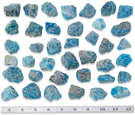 12 lb Blue Apatite Rough Stones for Tumbling Jewelry Making