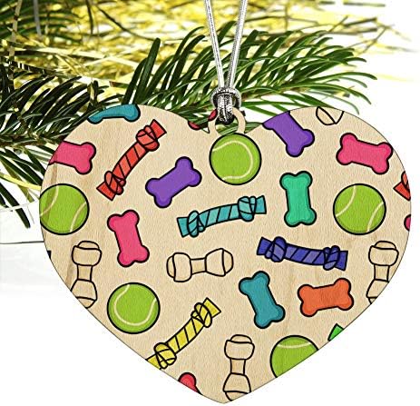 Graphics More Heart Shaped Wooden Christmas Ornament 1