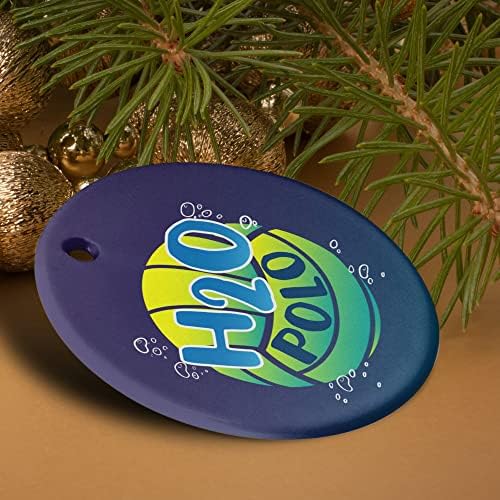GRAPHICS AND MORE Water Polo Ball Porcelain Christmas Ornament 28 Inches