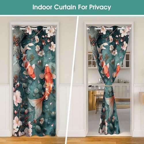 Koi Fish Door Curtains for Doorways