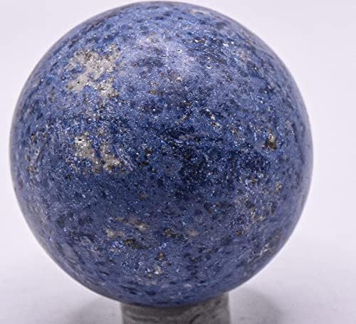 43mm Rich Blue Dumortierite Decor Sphere with Stand - Peru