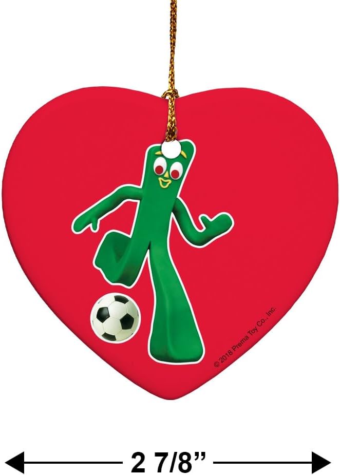 GRAPHICS AND MORE Heart-Shaped Porcelain Ornament - 28