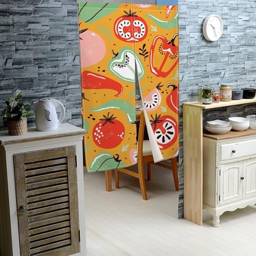 Leowefowa Japanese Noren Door Curtain 34x60 Inches