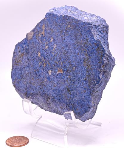 36 Inch Rich Blue Dumortierite with Quartz Inclusions Natural Gemstone Slab - Peru