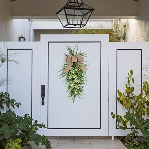 Ochine Teardrop Swag Wreath for Front Door