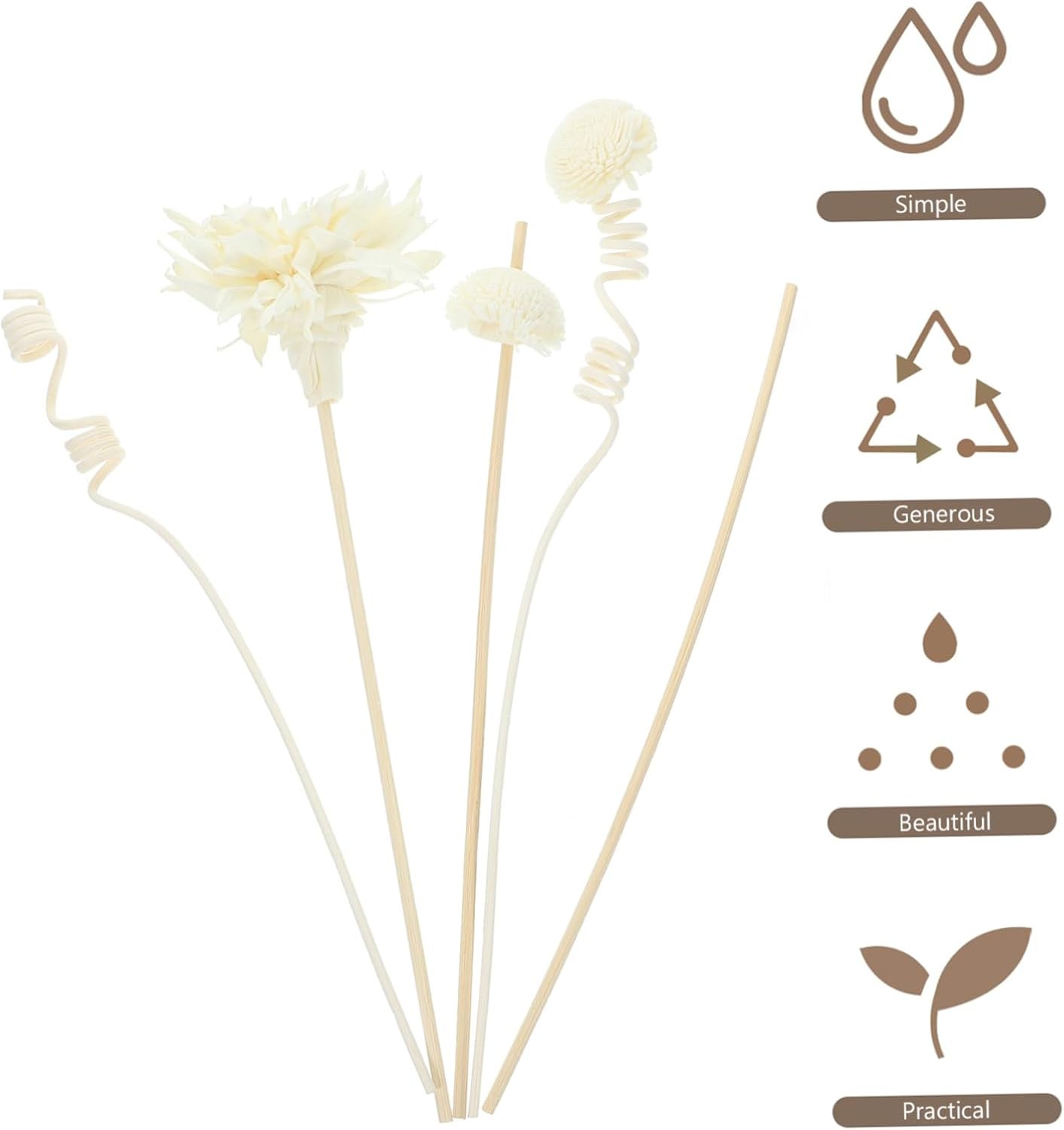 Stobaza Natural Rattan Aroma Diffuser Sticks for Home Decor