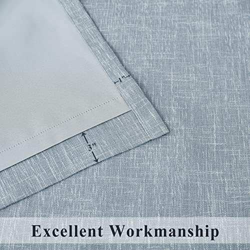 Blue Solid Blackout Curtain with Liner 50 x 108 2 Panels
