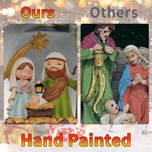 PestiLite Nativity Snow Globe with Music and Light