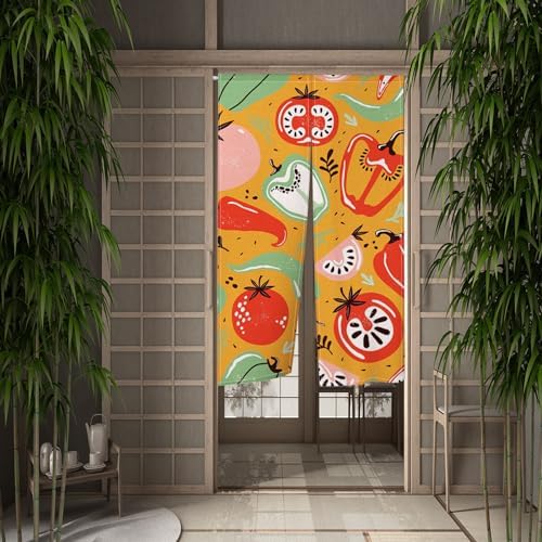 Leowefowa Japanese Noren Door Curtain 34x60 Inches