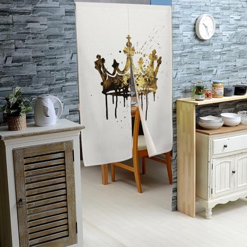 Japanese Style Noren Curtain 34x60 for Home Kitchen Privacy