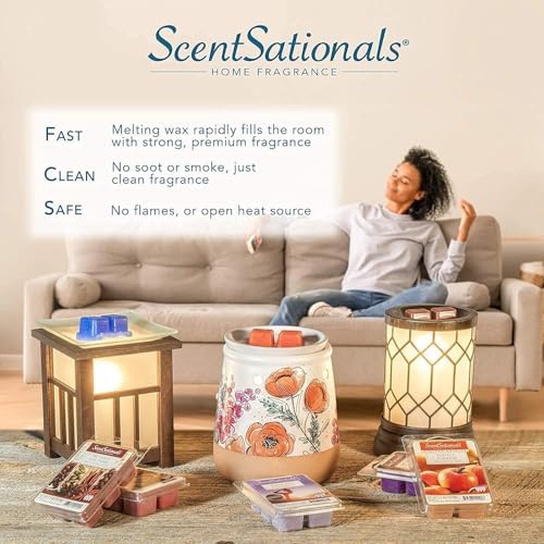 Scentsationals Wax Melts - Perfectly Pine Scented Fragrance - 24 Cubes Pack