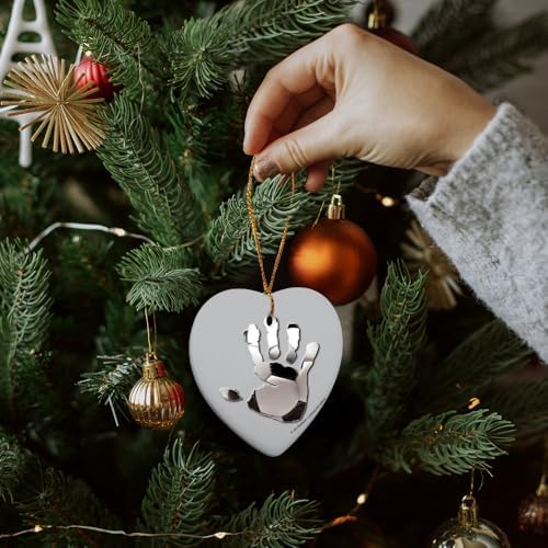 GRAPHICS AND MORE Hand Print Soccer Ball Heart Shaped Porcelain Ornament - 28