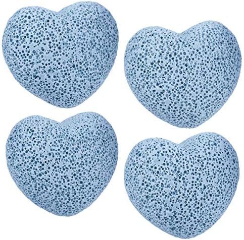SUNYIK Lava Rock Puffy Heart Diffuser Set Blue Pack of 5