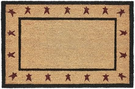 VHC Brands Coir Door Mat with PVC Backing