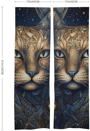 Japanese Noren Door Curtain with Star Design 34x57