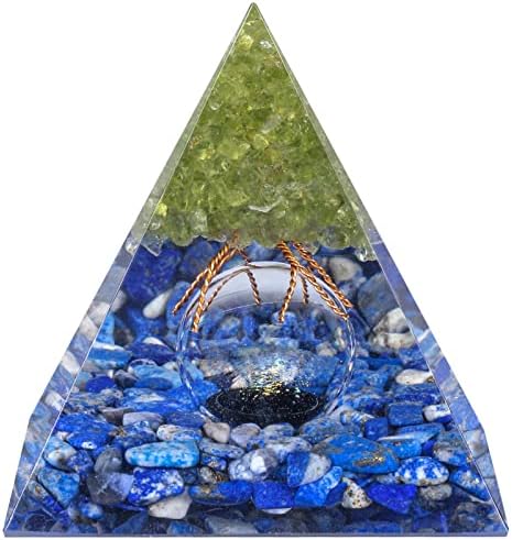 Rockcloud Tree of Life Orgone Pyramid Crystal Decor