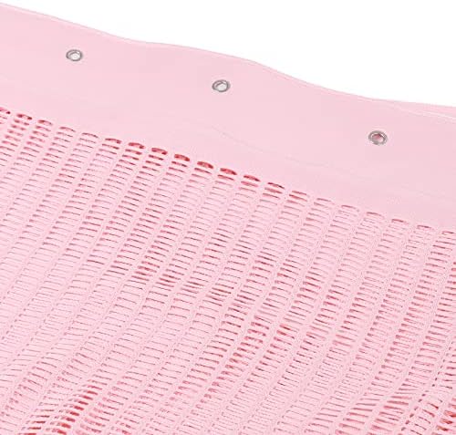 TFCFL 12ft x 8ft Privacy Curtain with Mesh Top and 24 Hooks