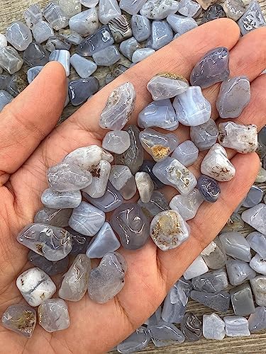 Blue Chalcedony Gemstone Chips for Epoxy and Decor Projects
