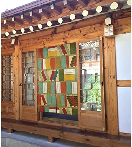 Jumusi Door Curtain 34X56 Library Bookshelf Themed Japanese Noren