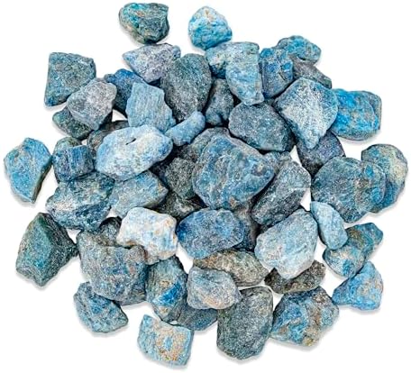 12 lb Blue Apatite Rough Stones for Tumbling Jewelry Making