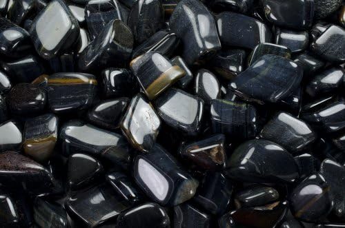 Fantasia Tumbled Blue Tigers Eye Stones 1 lb Medium 1-15