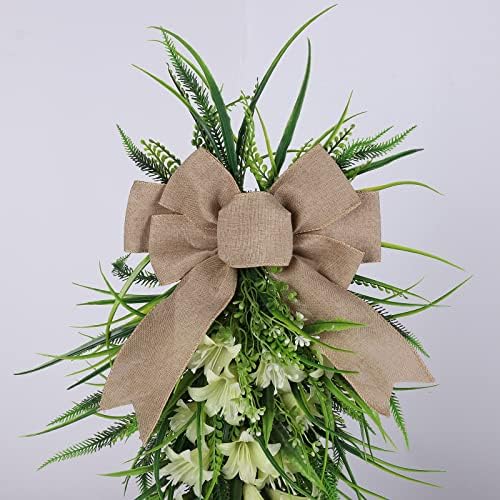 Ochine Teardrop Swag Wreath for Front Door