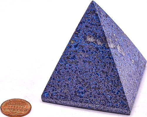 24 Blue Dumortierite Quartz Pyramid Gemstone - Peru