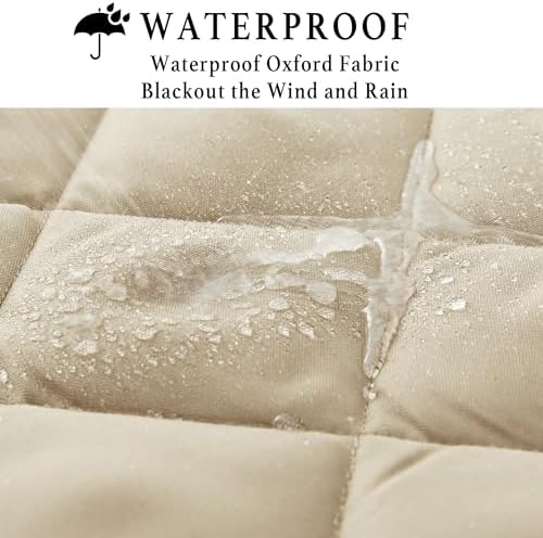 RYB HOME Thermal Insulated Curtain for Winter