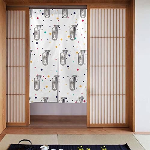 Peynir Euphonium Door Curtain Japanese Style Noren Decor