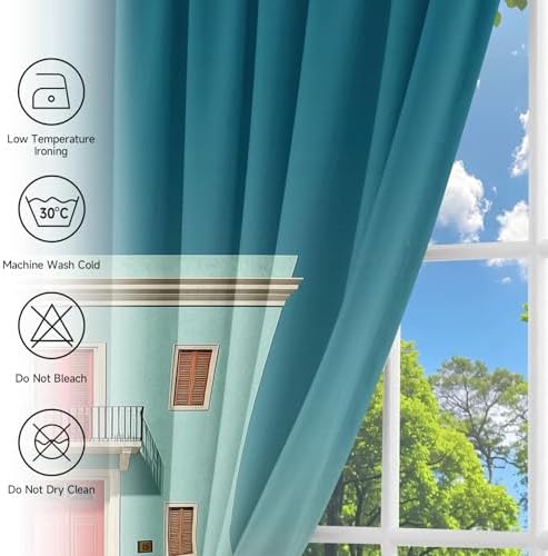 European Doorway Curtains 108 Inches Long 2 Panels Set