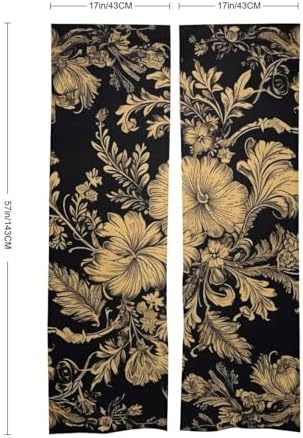 Japanese Noren Door Curtain with Gold Frame Print